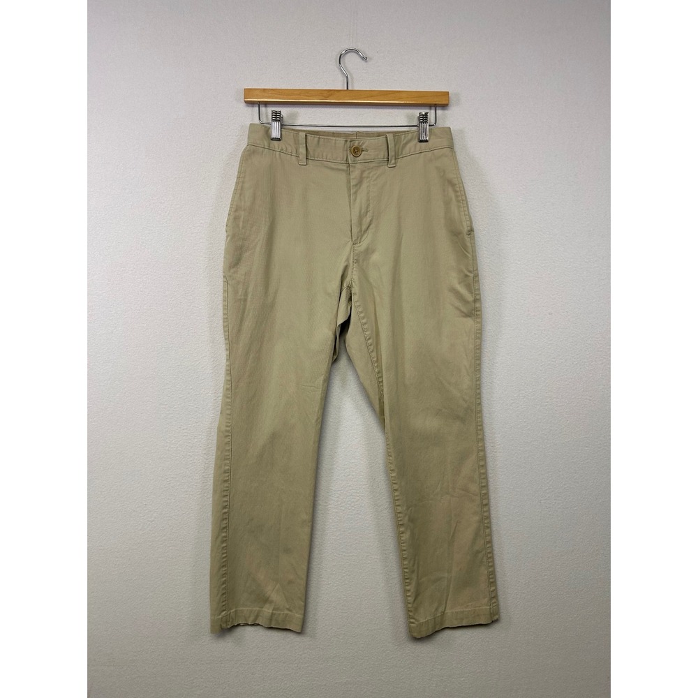Classic Preppy Banana Republic Mens 30x30 Khaki Aiden Slim Fit Chino Trousers